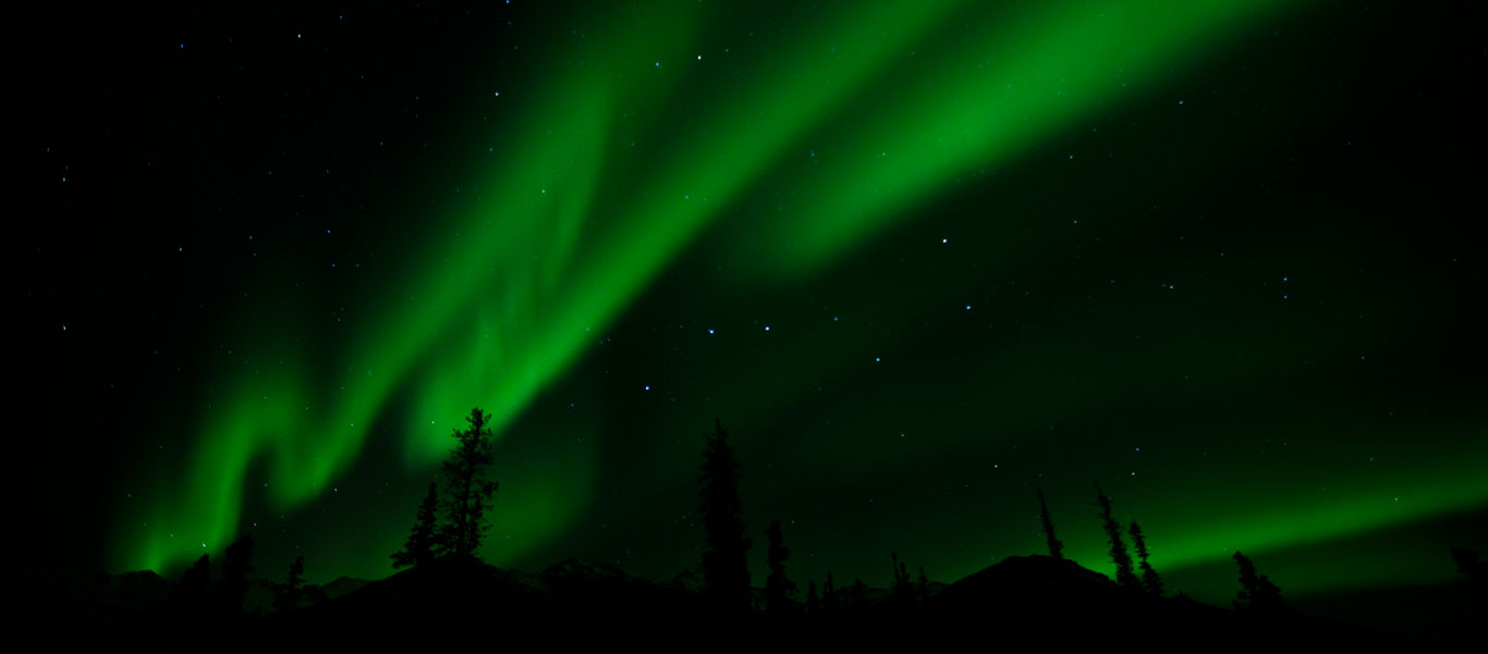 Northern lights tour image of aurora borealis in Alaska